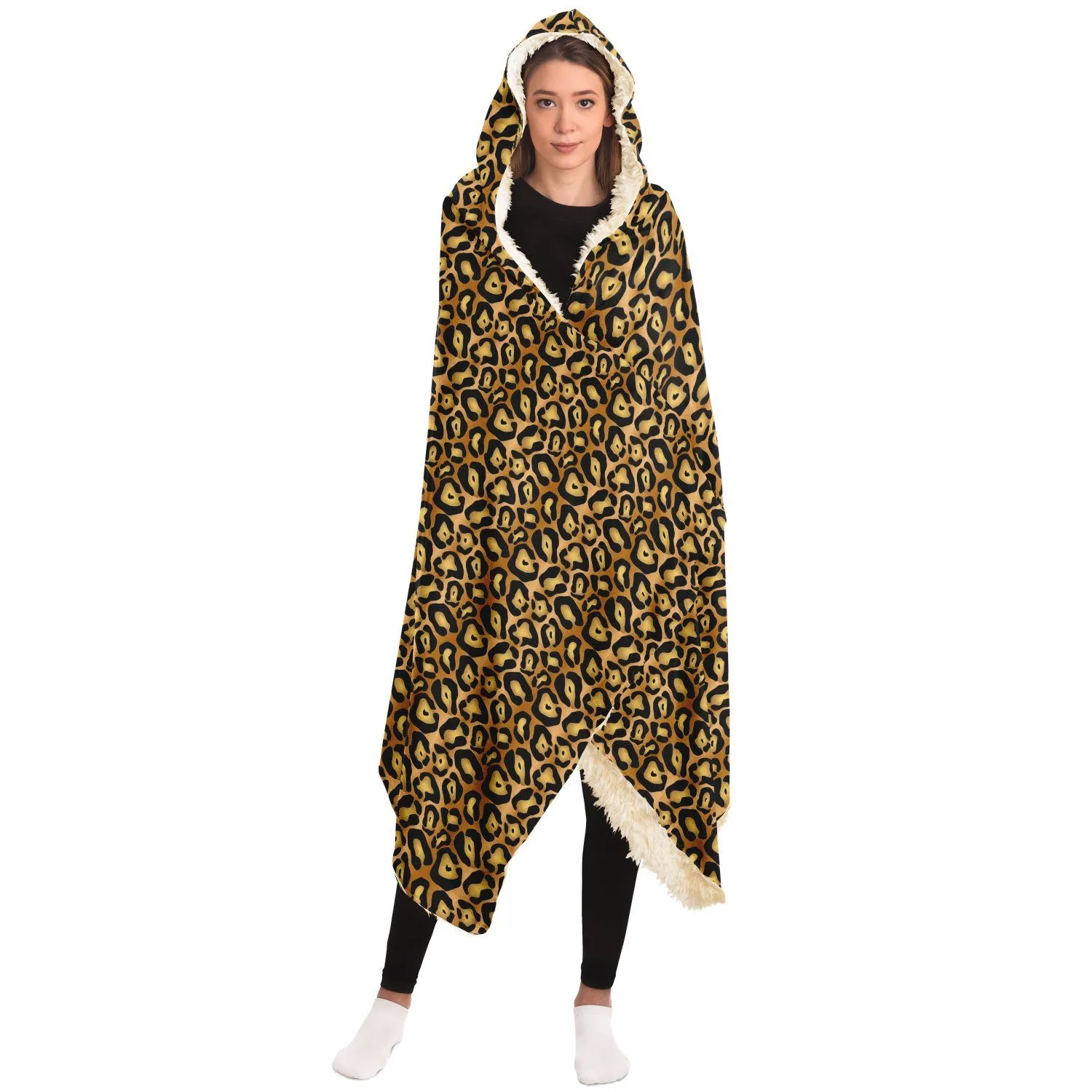 65 MCMLXV Unisex Jaguar Print Hooded Blanket