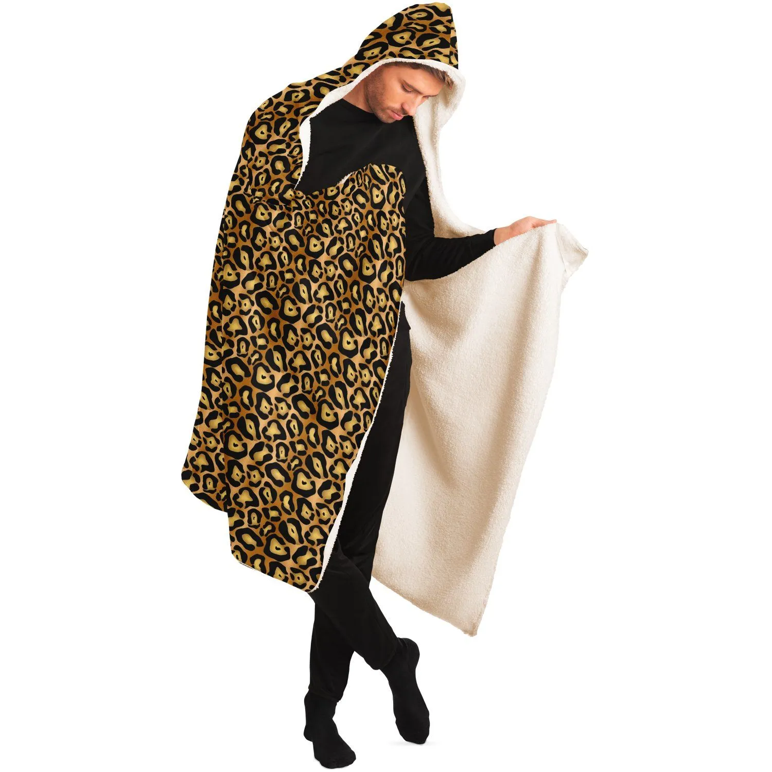 65 MCMLXV Unisex Jaguar Print Hooded Blanket