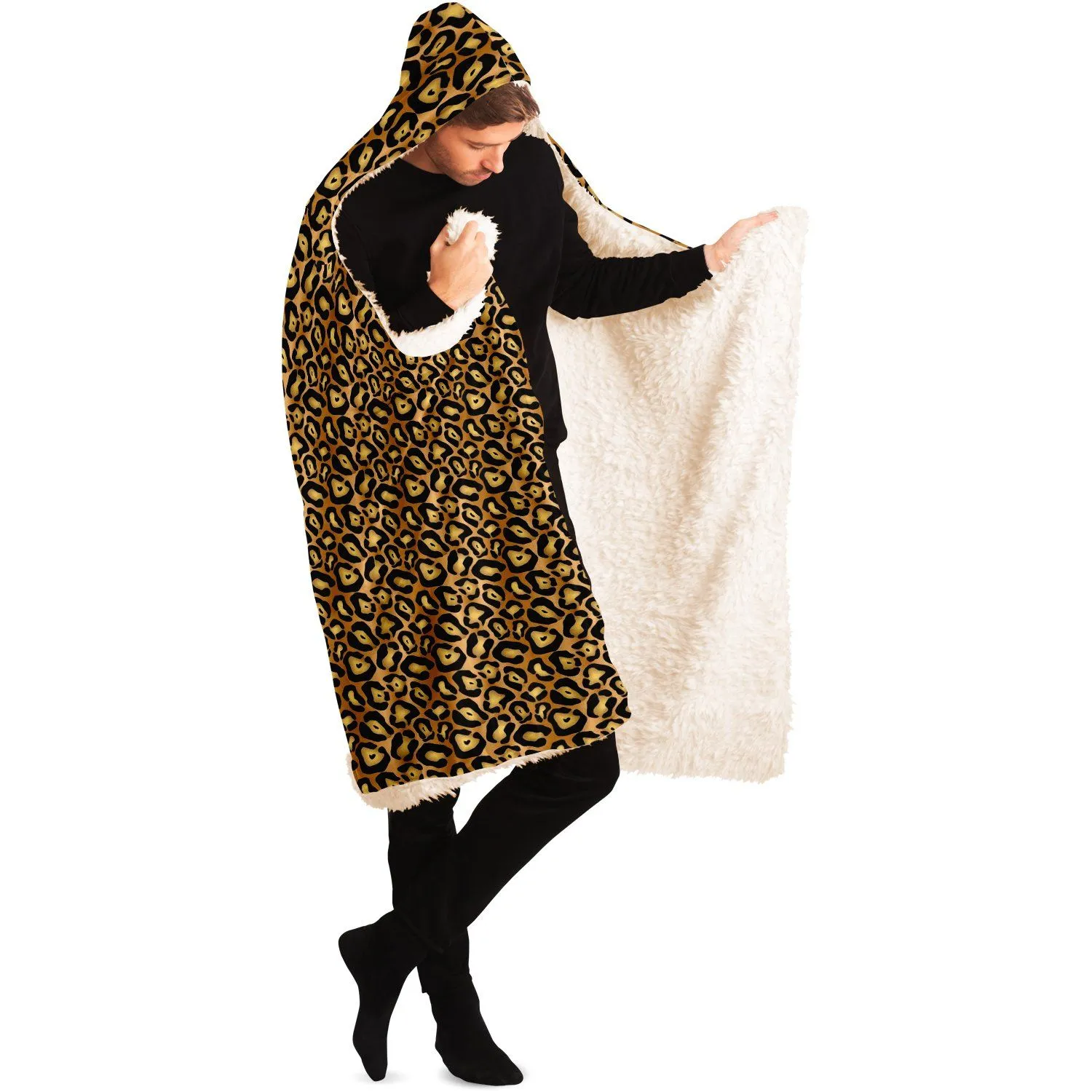 65 MCMLXV Unisex Jaguar Print Hooded Blanket