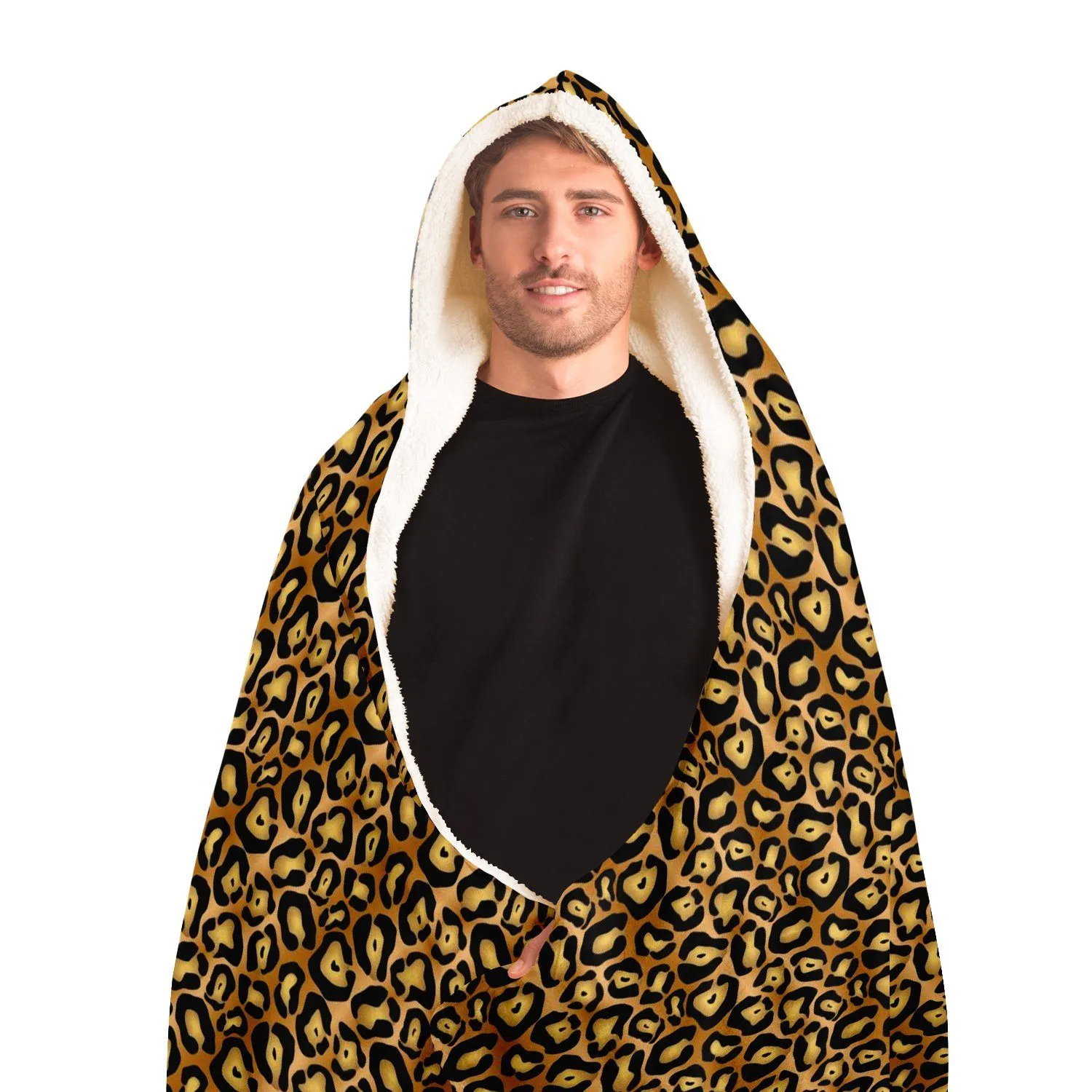 65 MCMLXV Unisex Jaguar Print Hooded Blanket