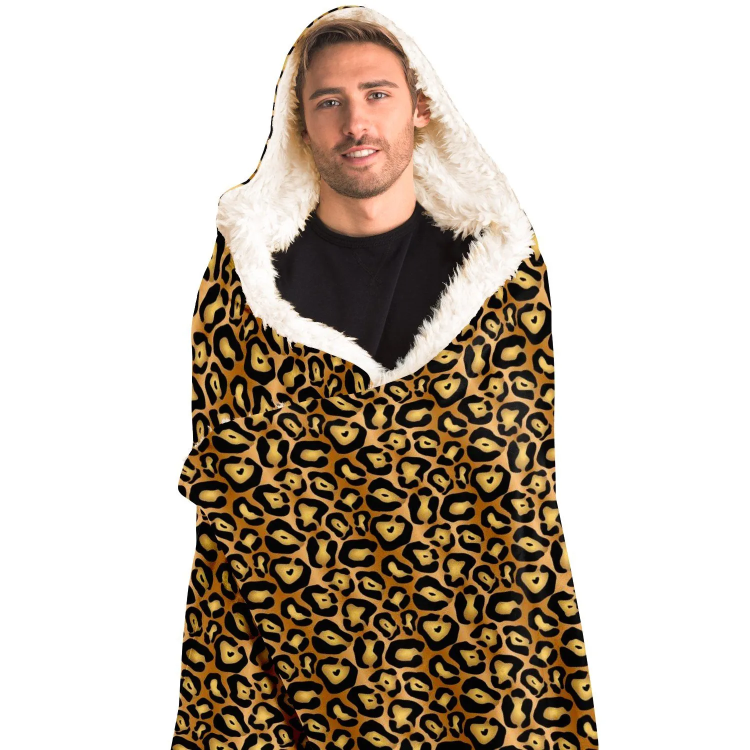 65 MCMLXV Unisex Jaguar Print Hooded Blanket