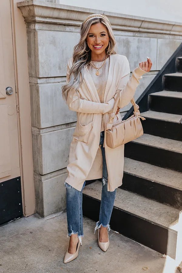 Airstream Dreams Cardigan In Cream