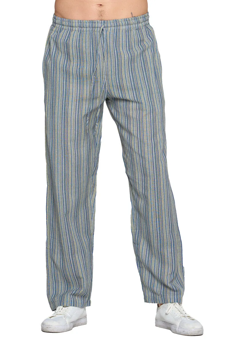 Black Striped Men's Lounging Pants