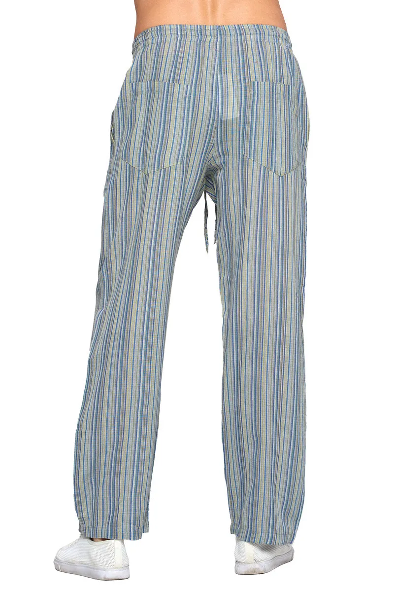 Black Striped Men's Lounging Pants