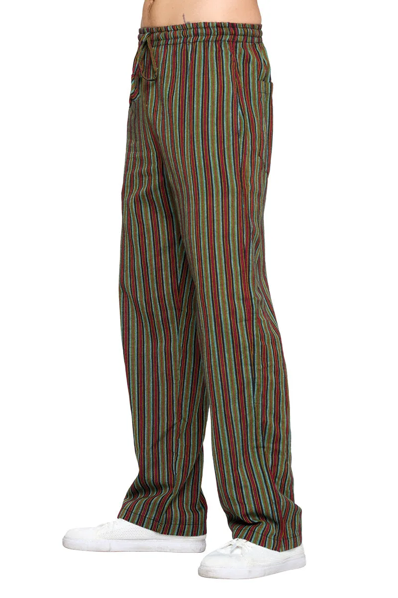 Black Striped Men's Lounging Pants