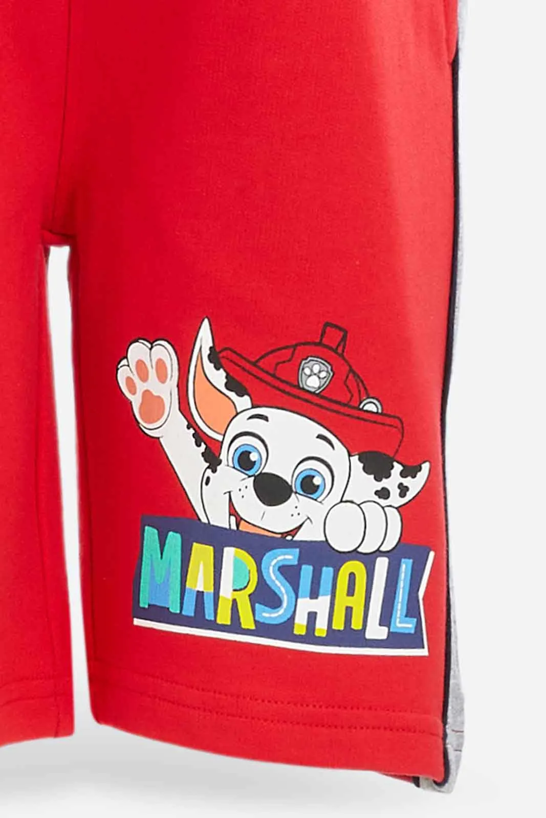 Boys Red Paw Patrol Print Short