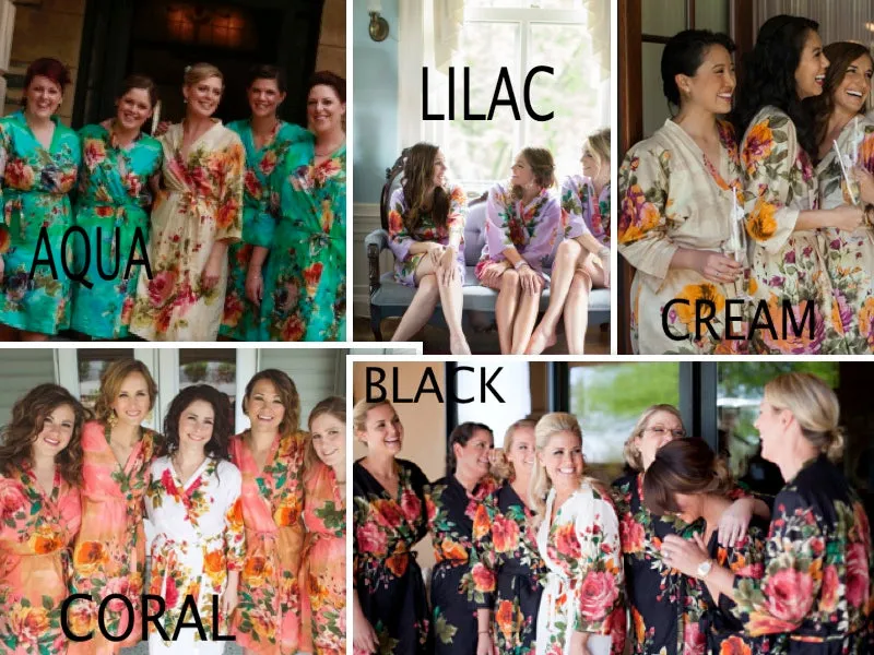 Brown Bridesmaids Robes