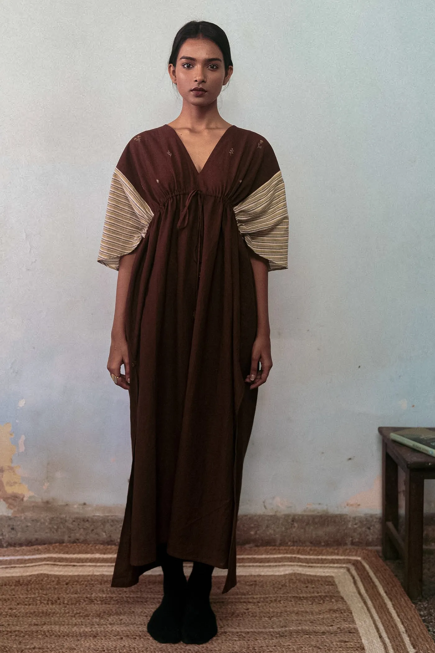 Brown Cotton Dress