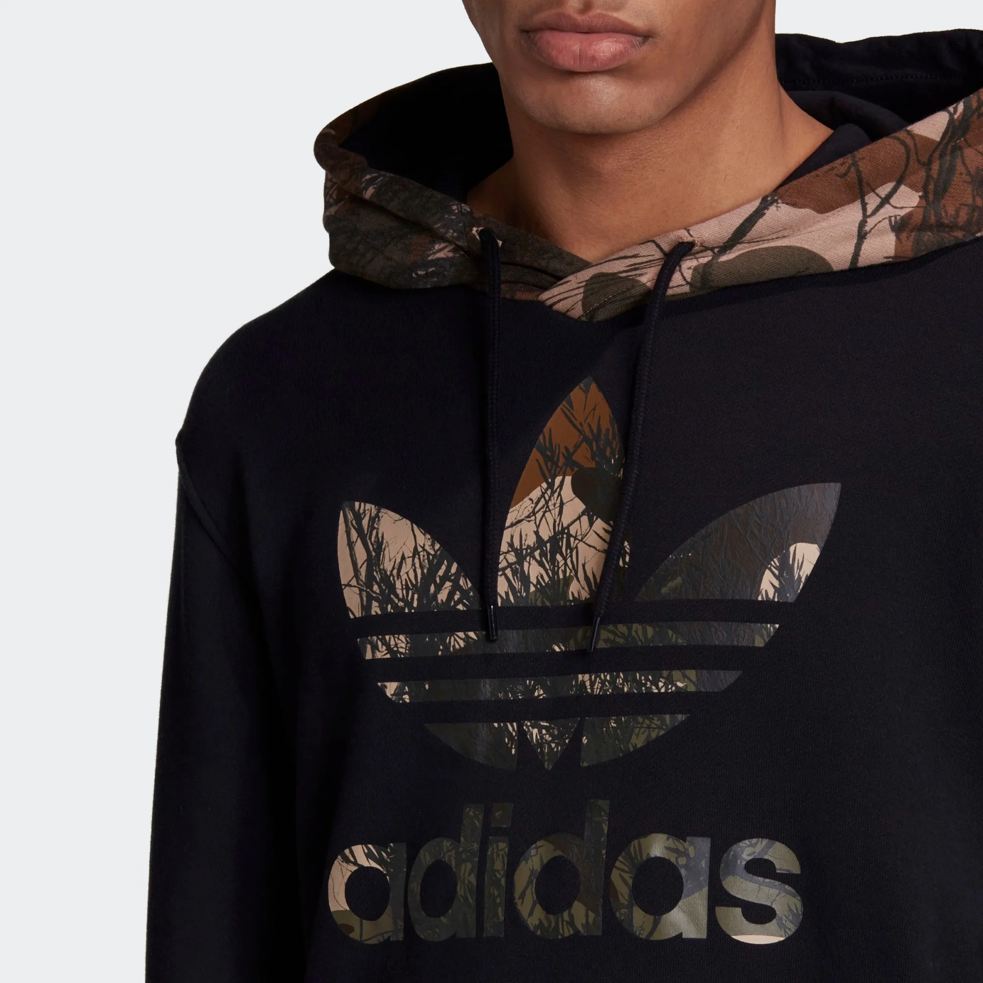 CAMO HOODIE Black-gd5956