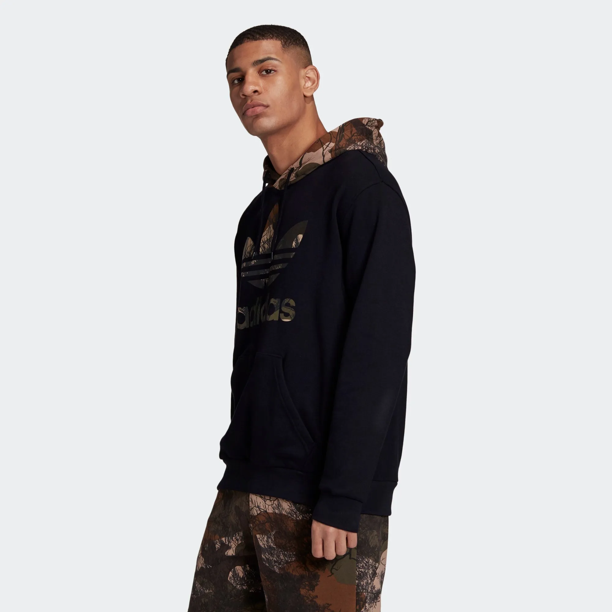 CAMO HOODIE Black-gd5956