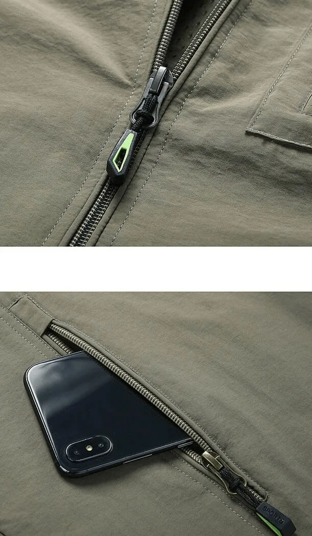 Casual Stand Collar Zipper Travels Vest / Men's Sleeveless Clothes - SF0297