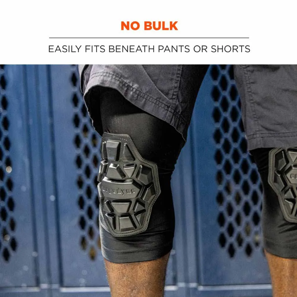 Ergodyne 18553 550 XL  Black Padded Knee Sleeves 3-Layer Foam Cap Pair