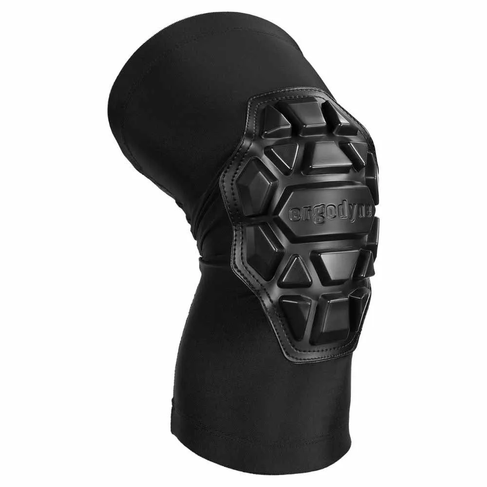 Ergodyne 18553 550 XL  Black Padded Knee Sleeves 3-Layer Foam Cap Pair
