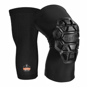 Ergodyne 18553 550 XL  Black Padded Knee Sleeves 3-Layer Foam Cap Pair