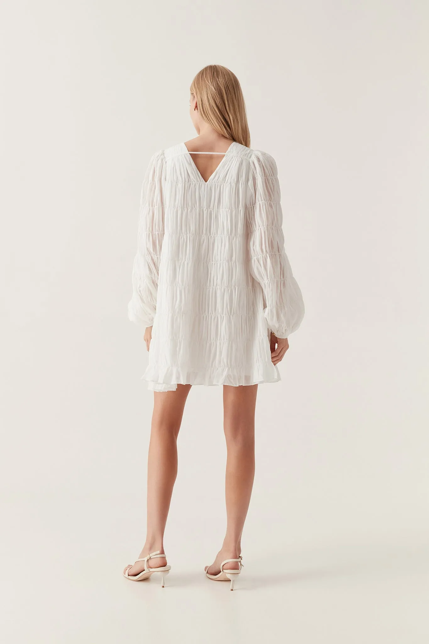 Evelina Ruched Mini Dress