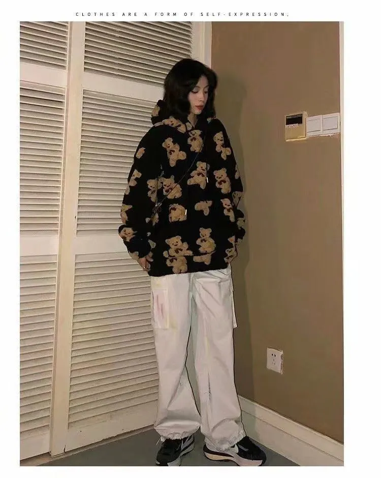Fleece Teddy Bear Hoodie