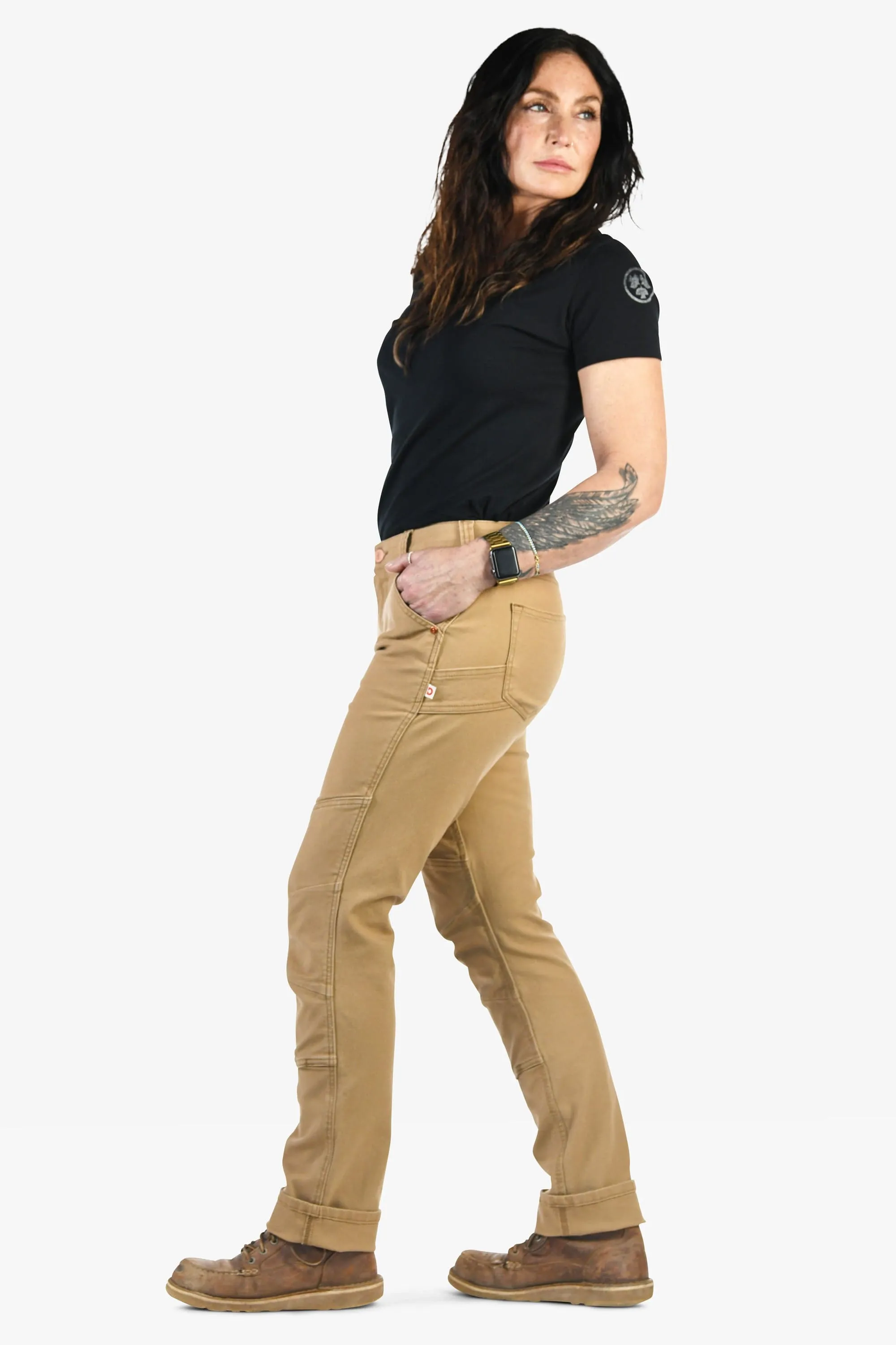 GO TO™ Stretch Canvas Pants in Sawdust Brown