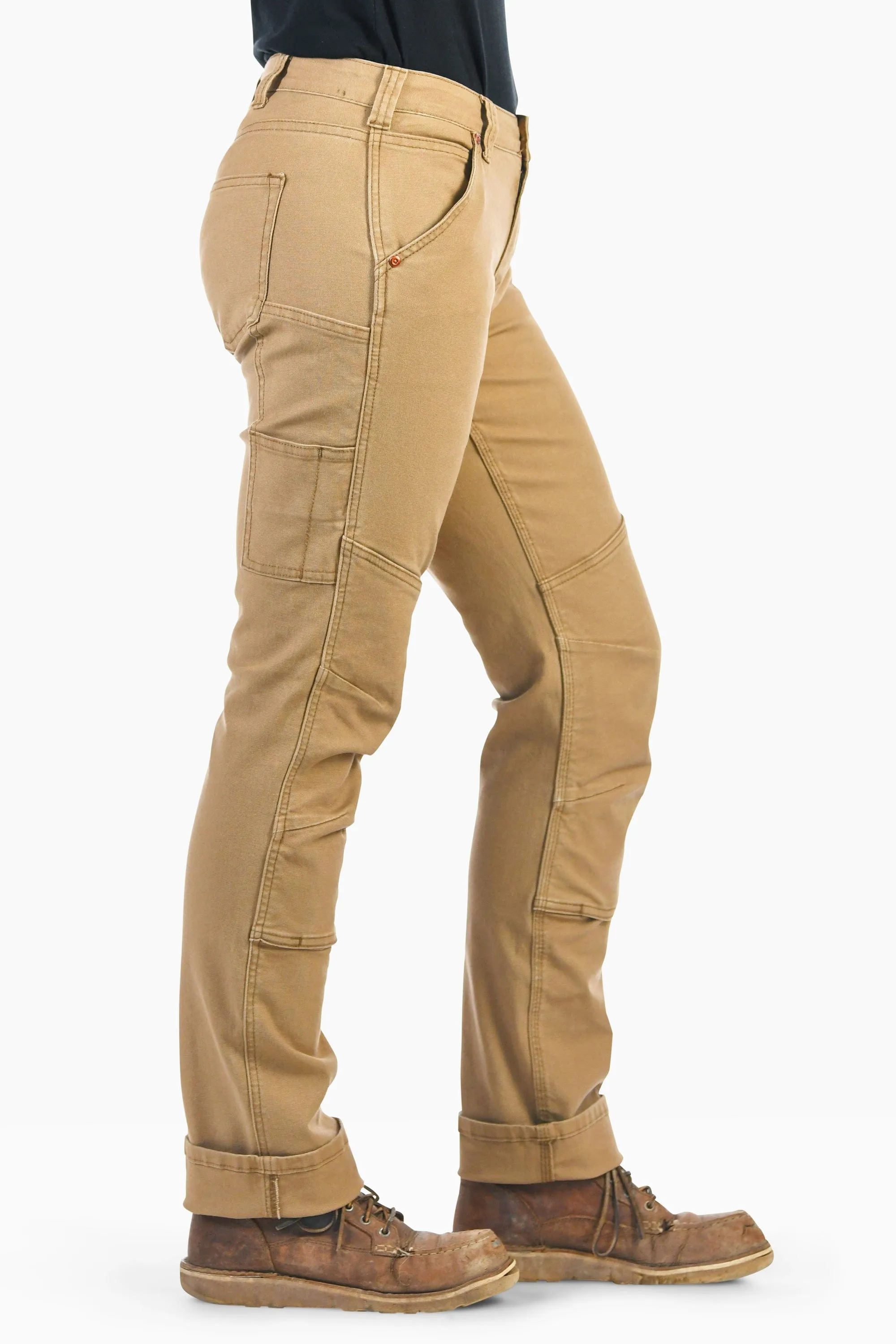 GO TO™ Stretch Canvas Pants in Sawdust Brown