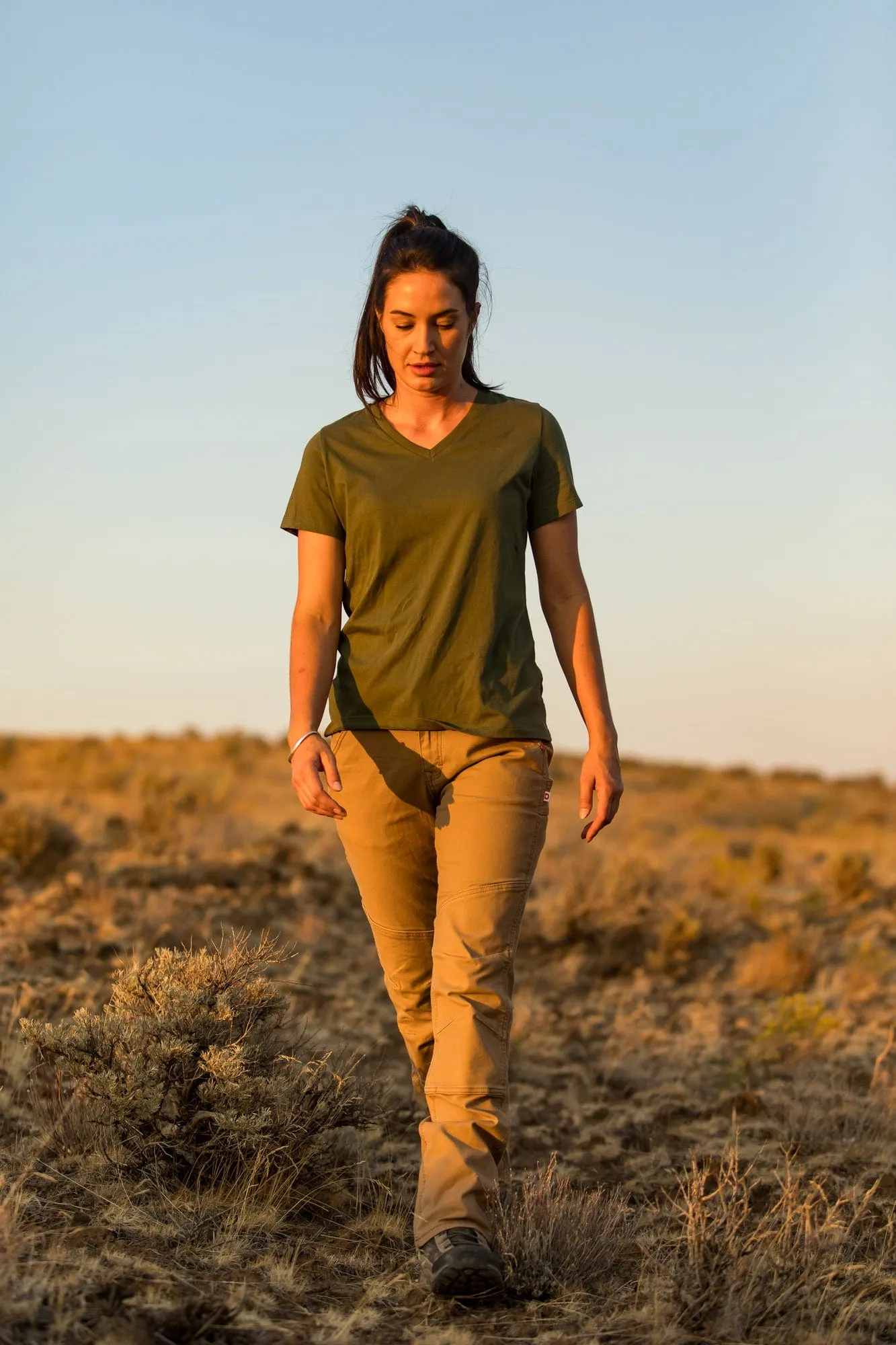 GO TO™ Stretch Canvas Pants in Sawdust Brown