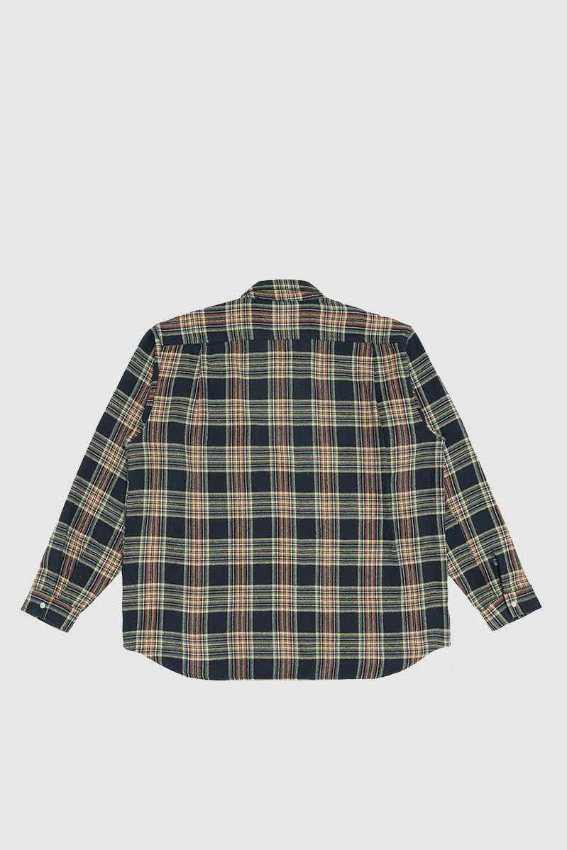 Grande Zip Shirt - Midnight Blue Check