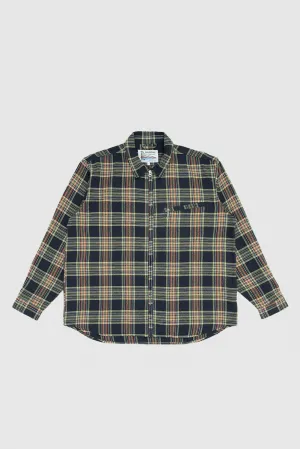 Grande Zip Shirt - Midnight Blue Check