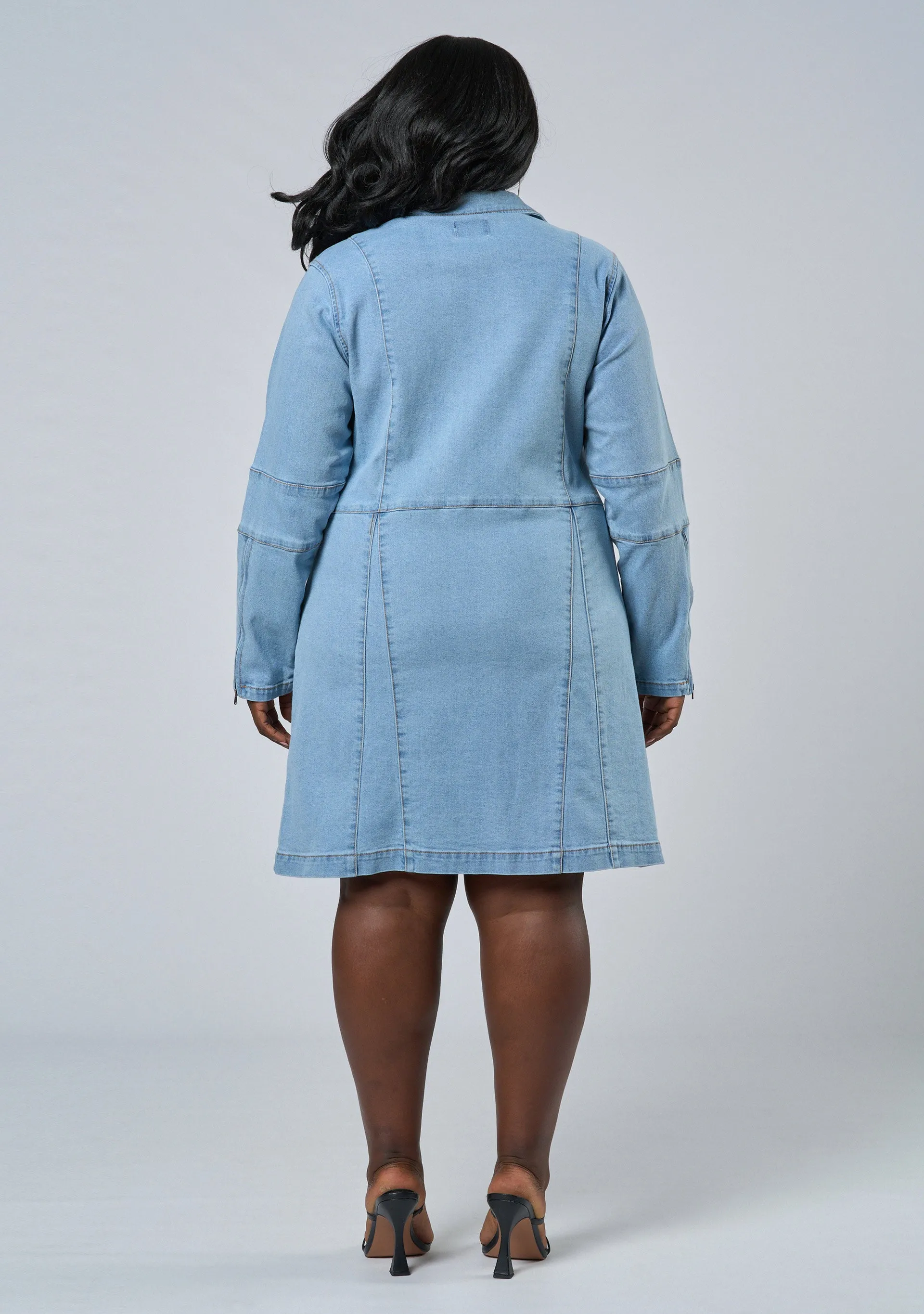 In My Head Denim Mini Dress
