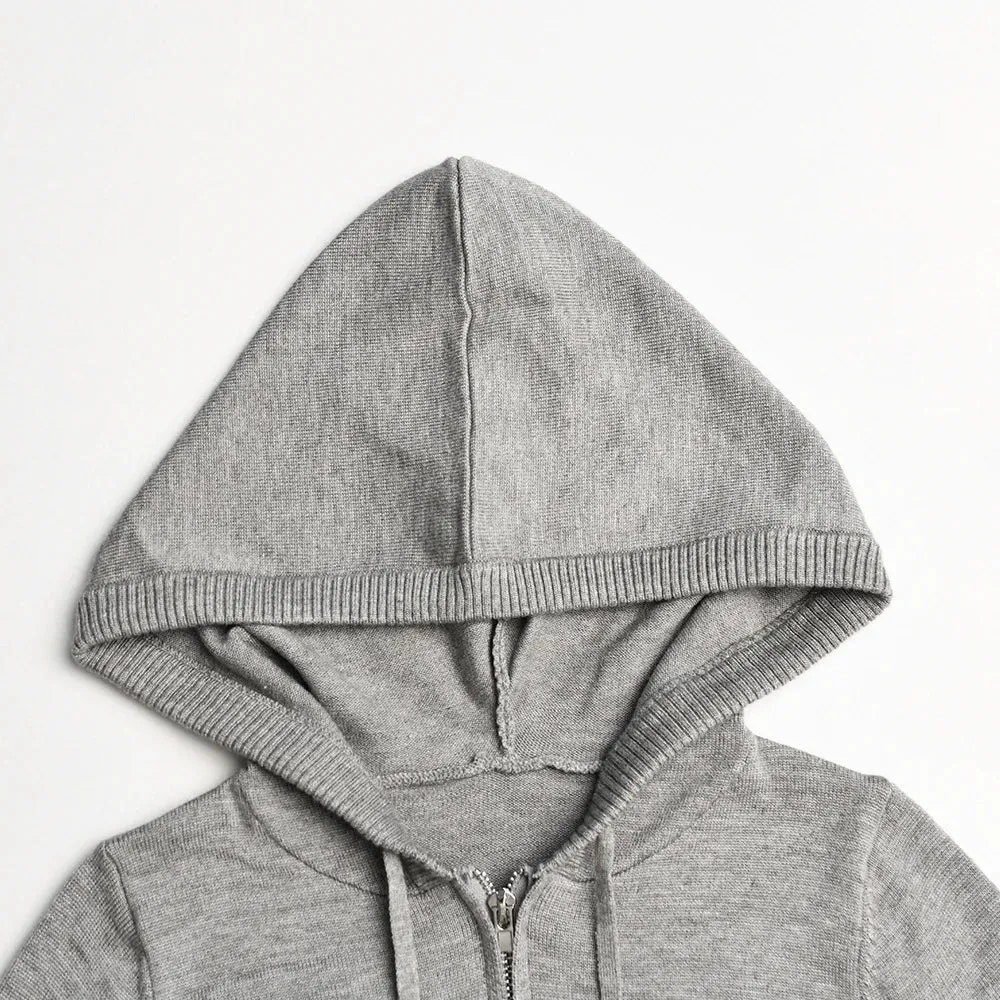 Knitted Hooded Crop Top and Flare Pants 2-Piece Tracksuit