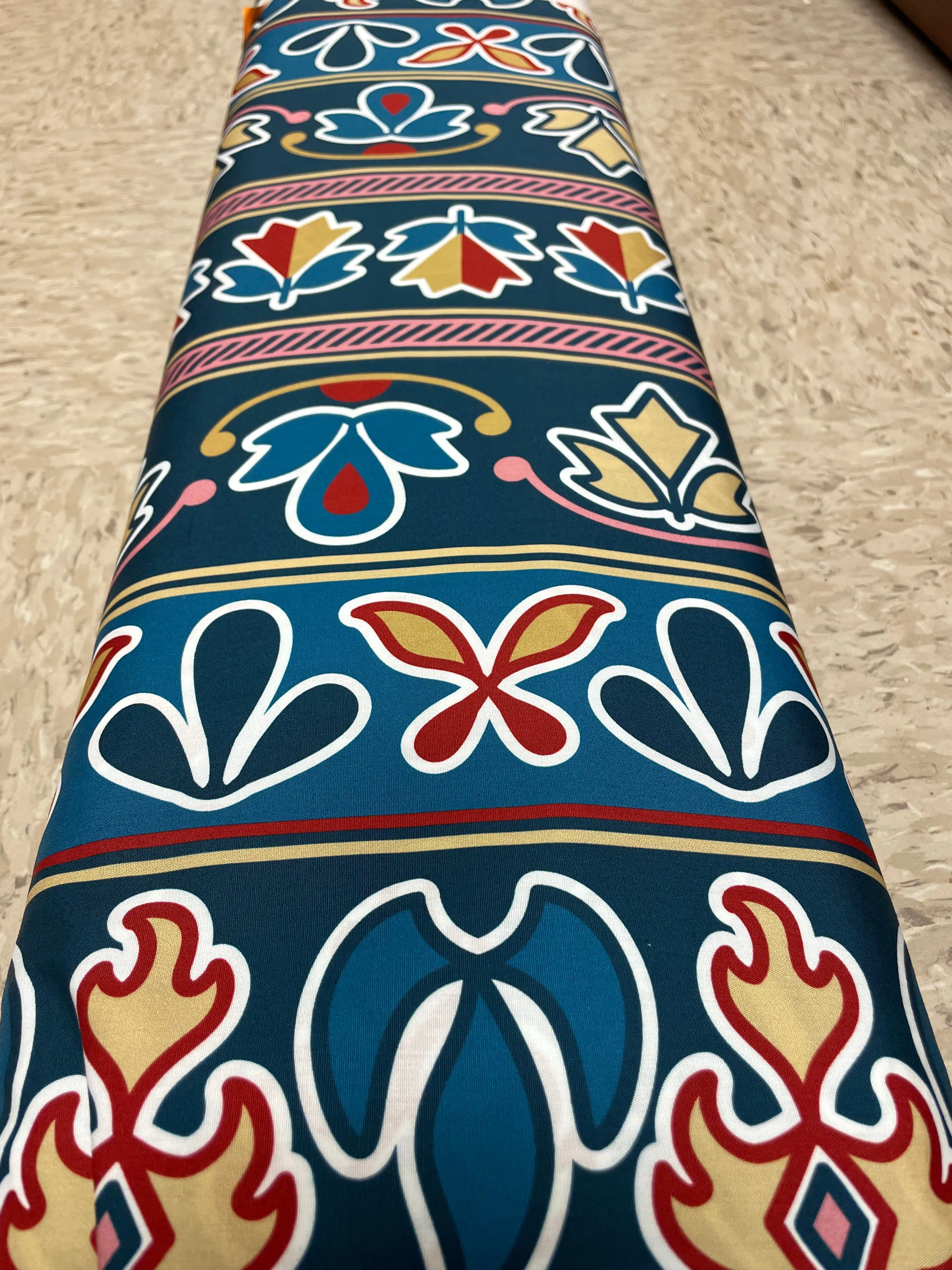 Lenape Floral "Shakhùkwiàn" Cotton Fabric