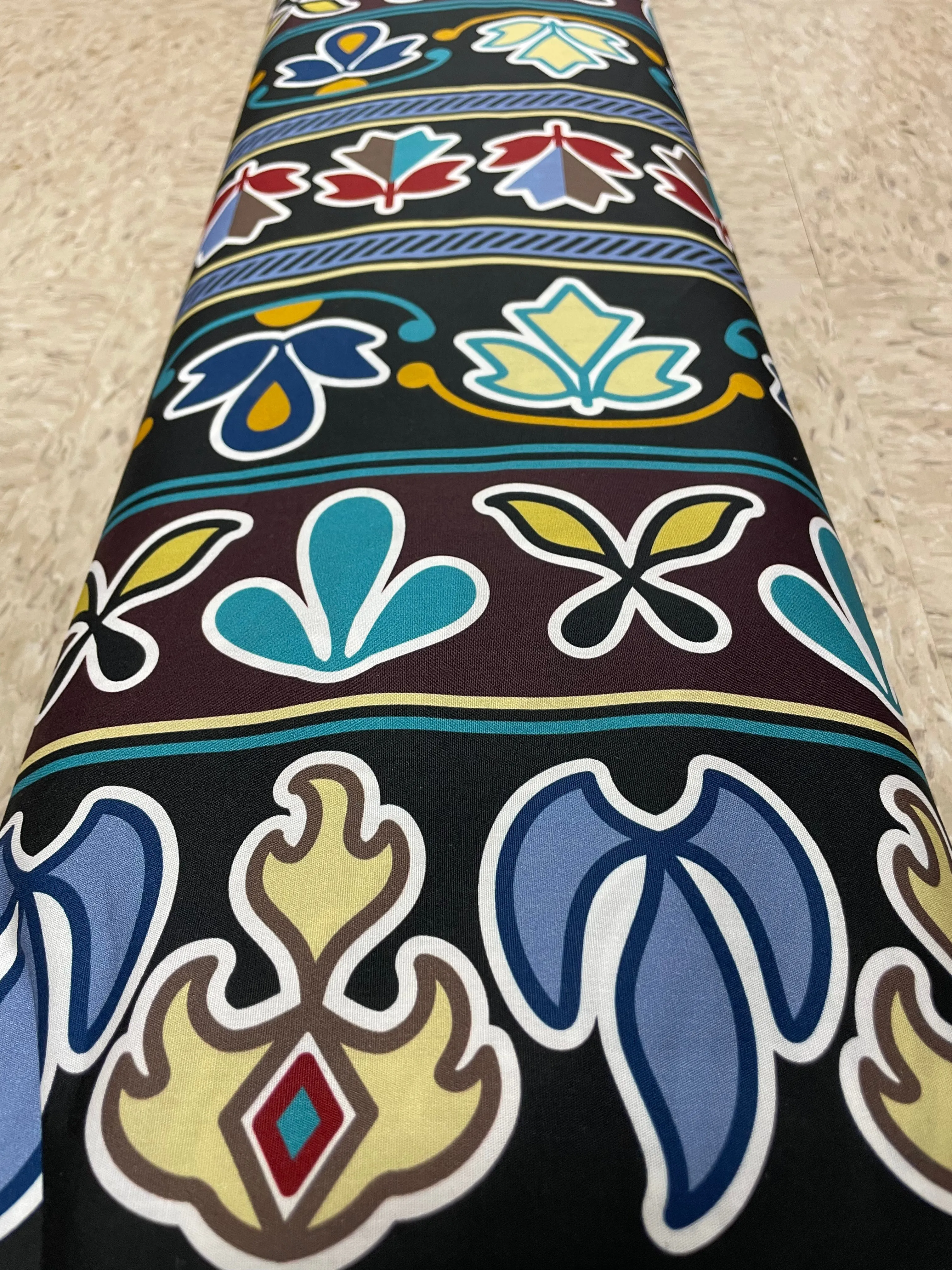 Lenape Floral "Shakhùkwiàn" Cotton Fabric