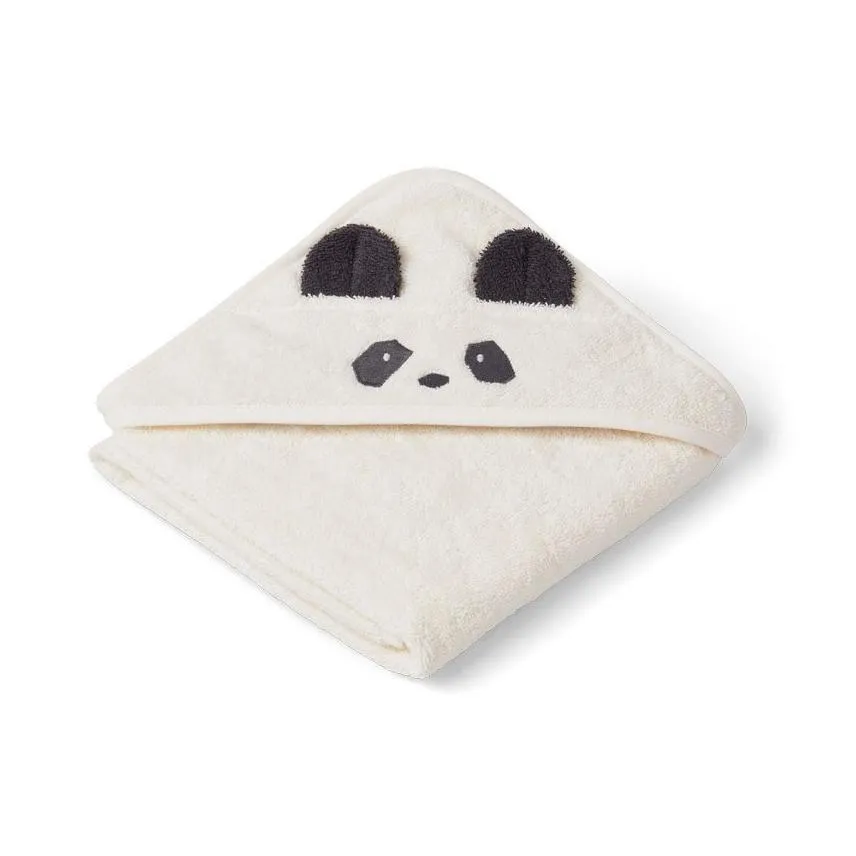 Liewood Albert Baby towel in panda