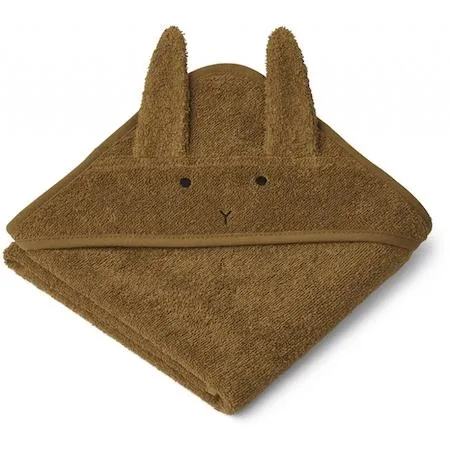 Liewood Albert Baby Towel in Rabbit Olive Green