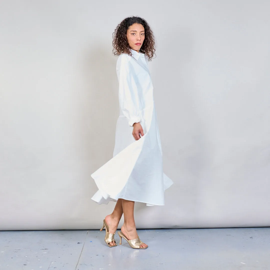 Longline relaxed shirt dress wholesale