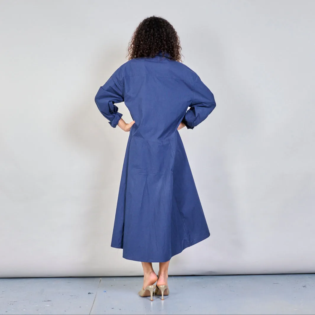 Longline relaxed shirt dress wholesale