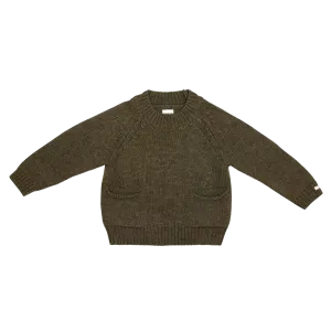 Louc Sweater | Forest Green Melange