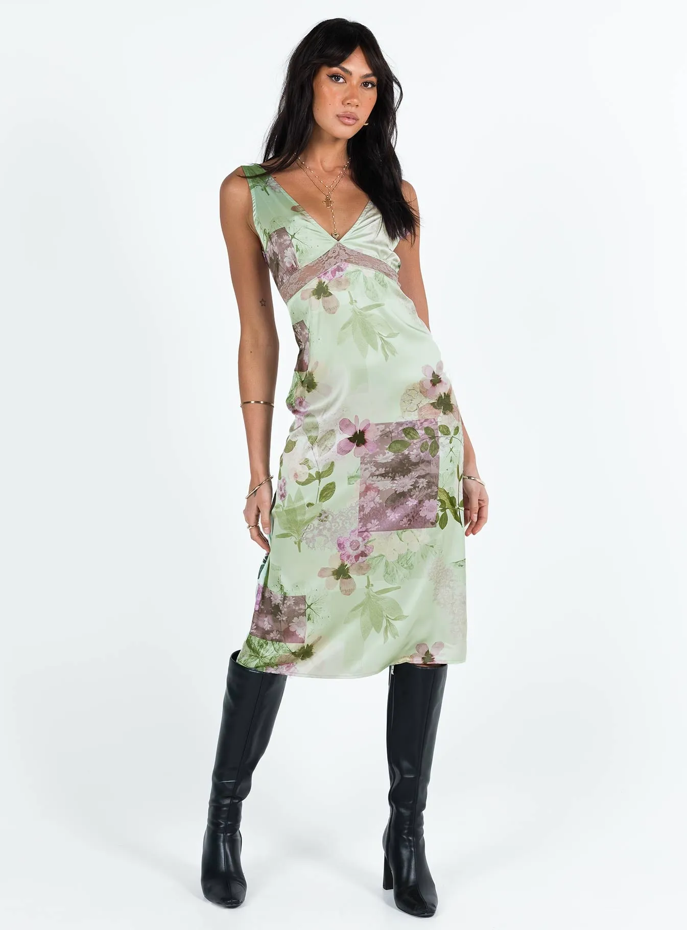 Lunamas Midi Dress Multi