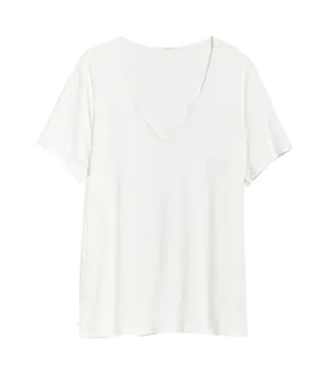 Luxe V-Neck T-Shirt for Women Calla Lily 451