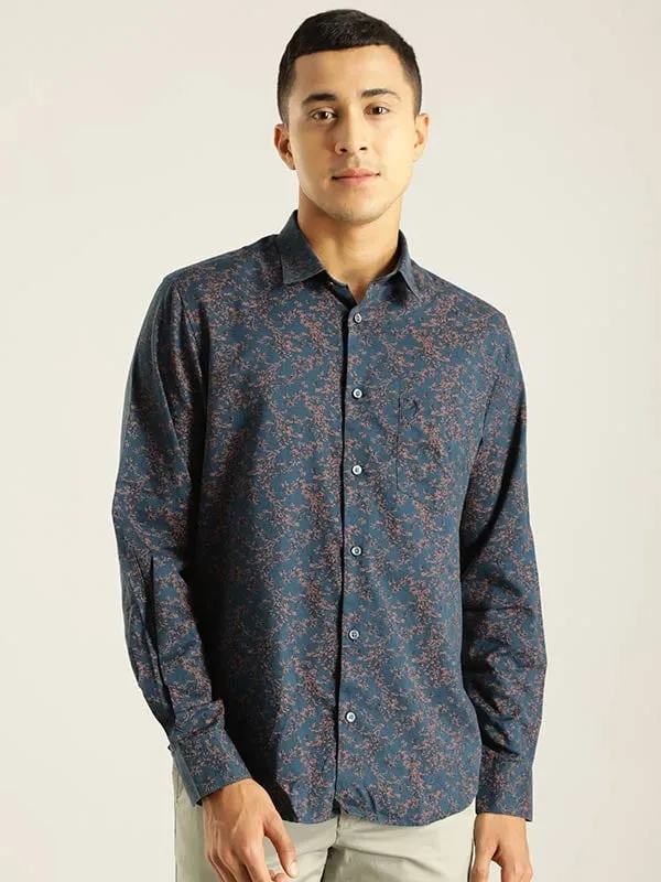 Men Printed Full Sleeve Cotton Blend Shirt