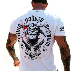 Men's short sleeve T-shirt, printed by bobber motor Motorrad, fashionable and comfortable, large, new in summer