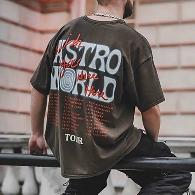 Men's short sleeve T-shirt, printed by bobber motor Motorrad, fashionable and comfortable, large, new in summer