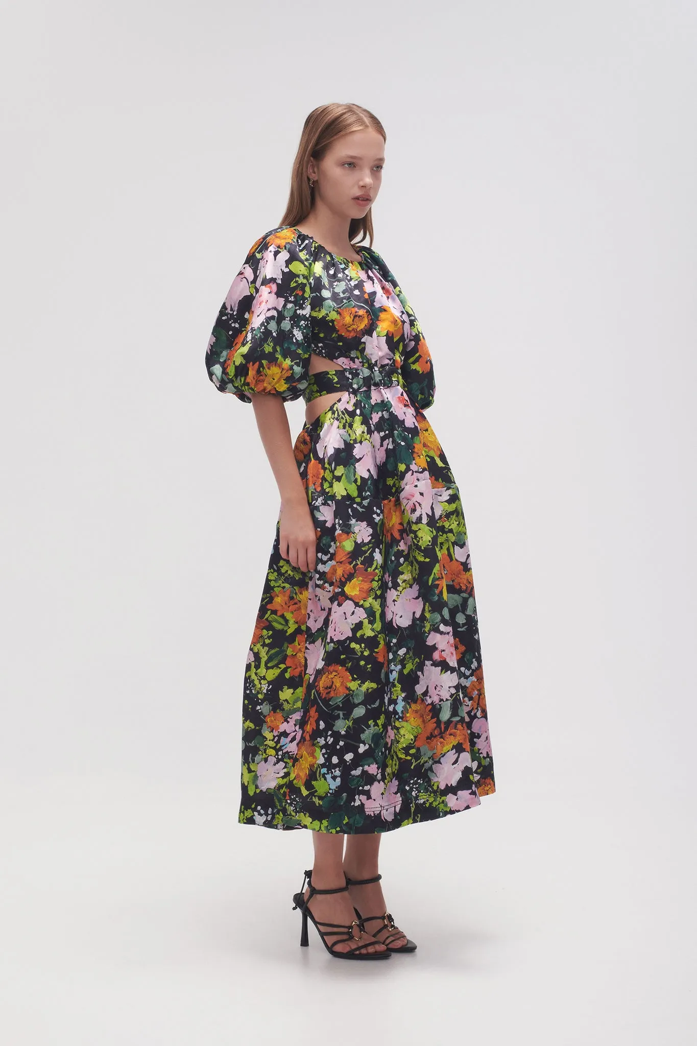 Mimosa Cutout Midi Dress
