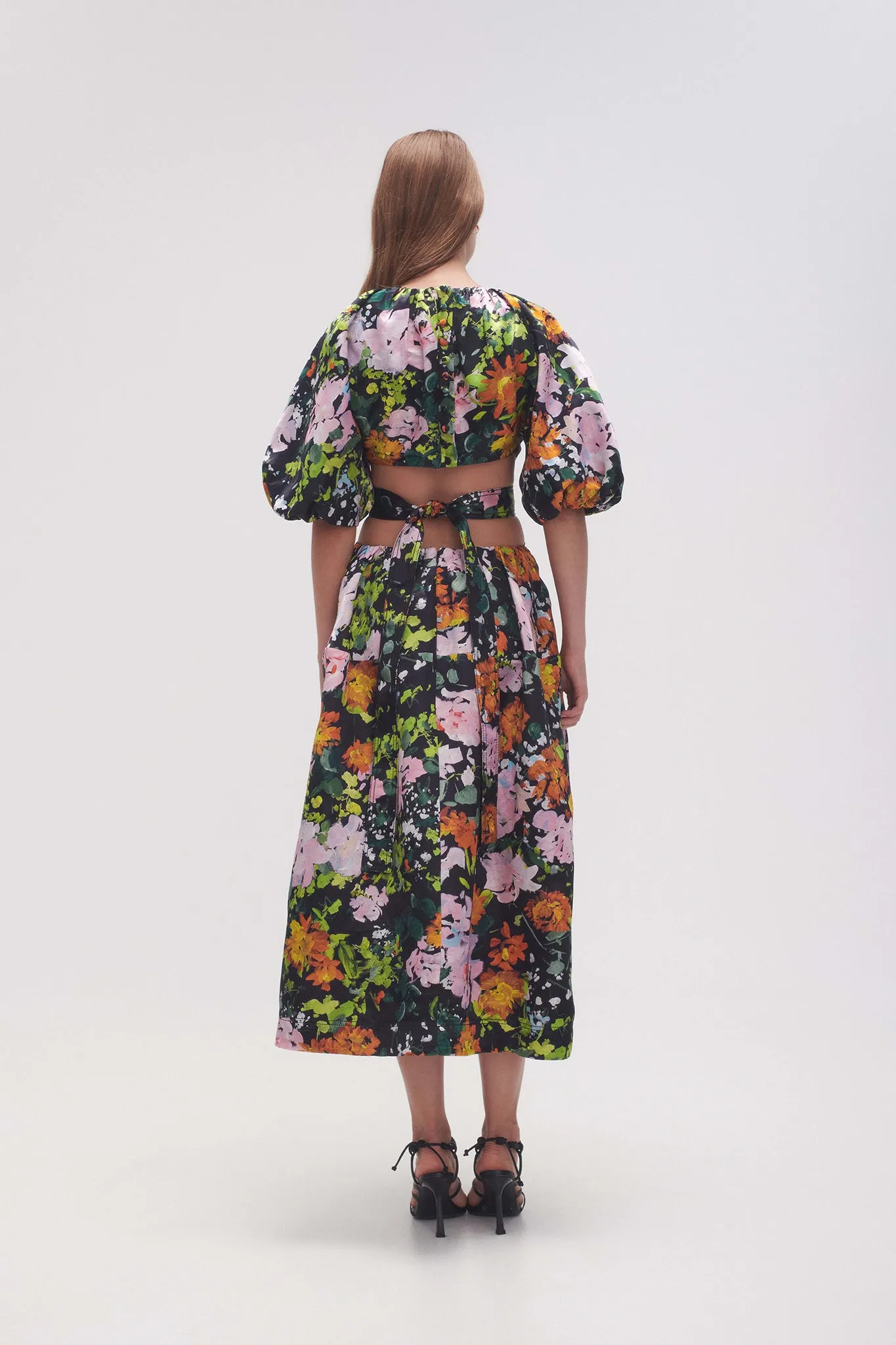 Mimosa Cutout Midi Dress