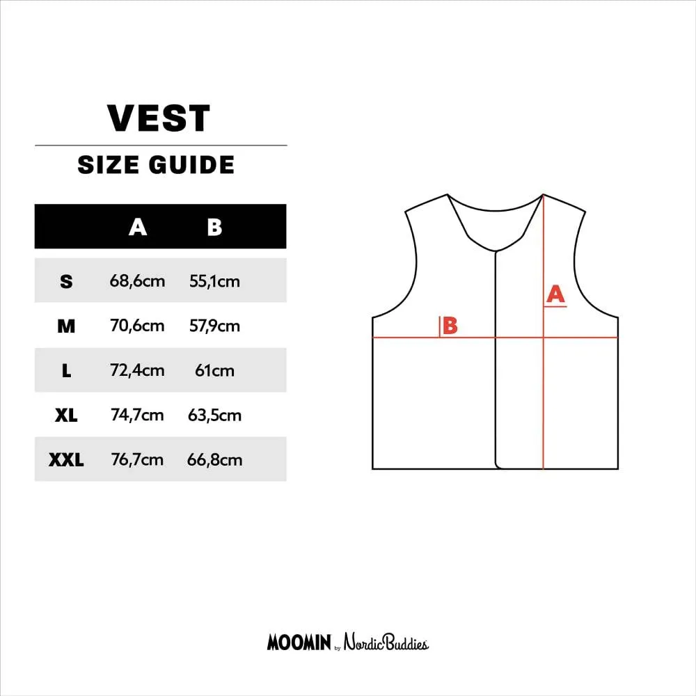Moomintroll Vest Dark Green - Nordicbuddies