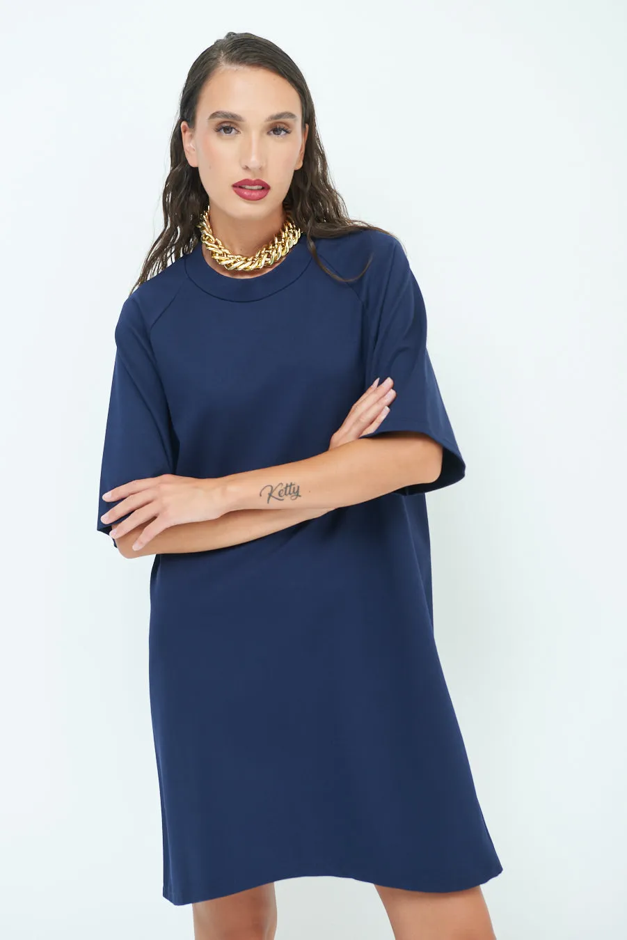 Relaxed fit tunic dress wholesale