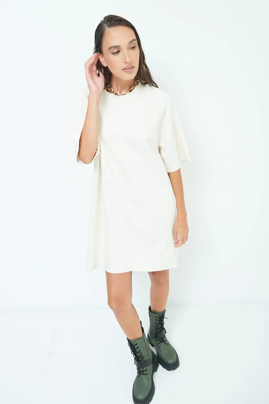 Relaxed fit tunic dress wholesale