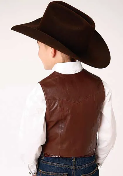 Roper Boys Lamb Skin Vest Style 02-094-0520-0501