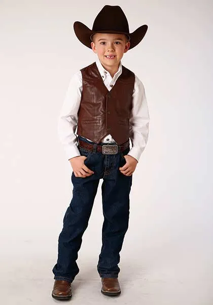Roper Boys Lamb Skin Vest Style 02-094-0520-0501