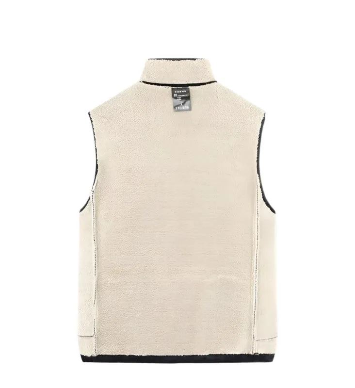 Sleeveless Fleece Warm Thick Waistcoats Outwear Thermal Softshell Vests Jacket