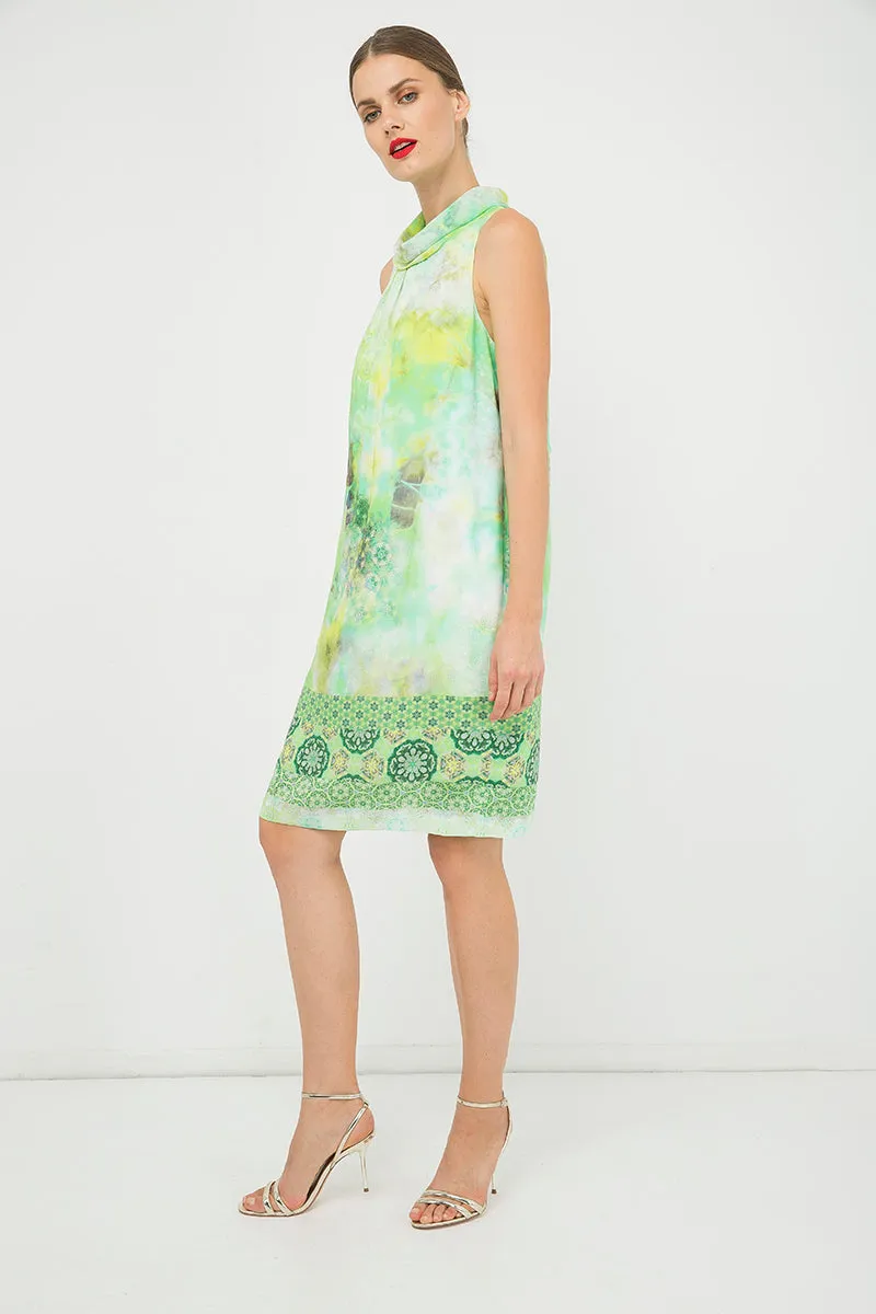 Straight Sleeveless Print Dress by Conquista