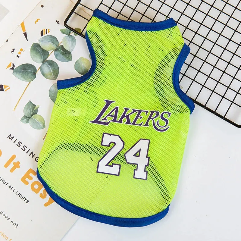 Summer Mesh Pet Dog Vest | Cartoon Print Elastic Clothes for Small Dogs | Lightweight Chihuahua Small Medium Puppy Cat Clothing