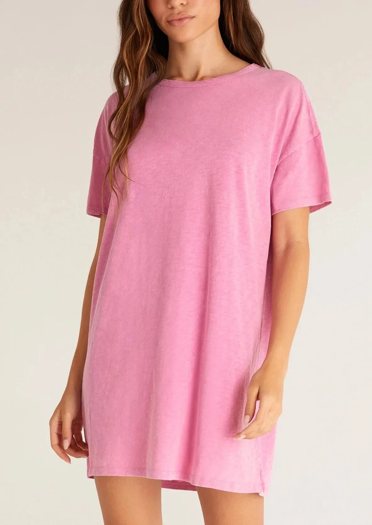 The Relaxed T-Shirt Dress | Orchid Pink